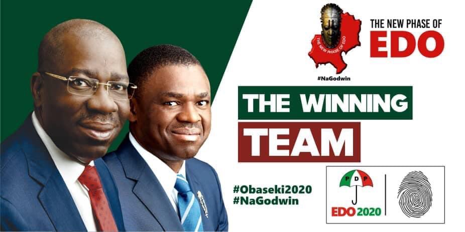 TheNewPhaseOfE1's tweet photo. We have worked through the haze to build our dear state. With this, we have set the tone for a resounding victory at the polls. It's time to finish together~~4+4= Assurance!

#TheNewPhaseOfEdo
#VoteObasekiandShaibu
#VotePDP
#VoteContinuity https://t.co/yd61KL3HkN