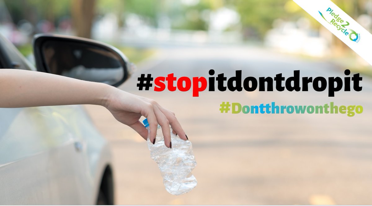 As we head back to old routines, don’t slip into bad
habits. #Stopitdontdropit #Dontthrowonthego. Take it
home, recycle responsibly.