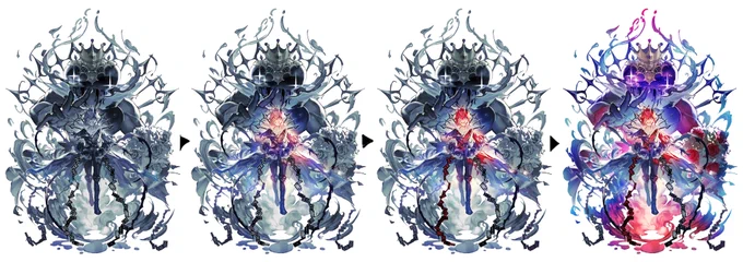 今回はラフからグリザイユで描きました? 折角だからリドルくん単品とか色付けも見て……(貧乏性) 