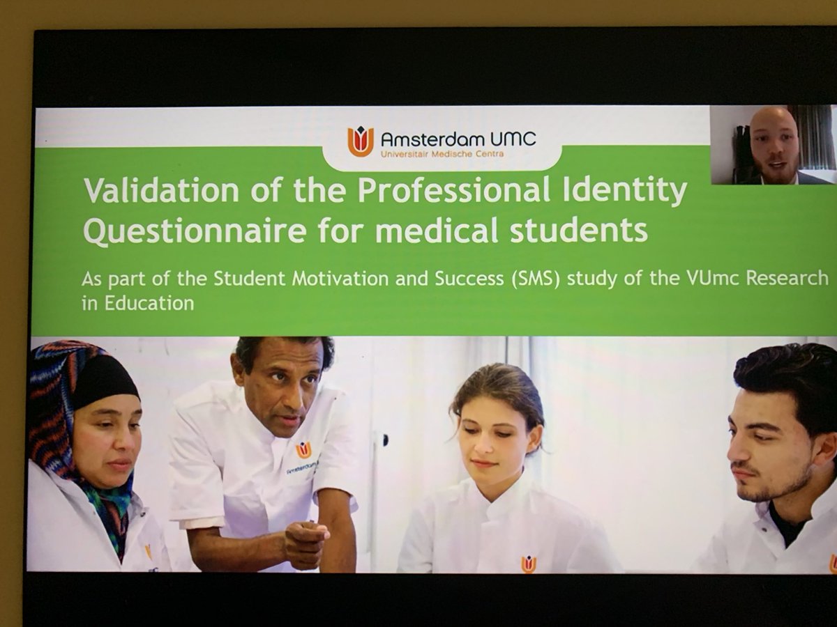 Do watch our #shortcommunication presentation on measuring  #professionalidentity by Daan Toben in #professionalism #ondemand presentations at #AMEE2020