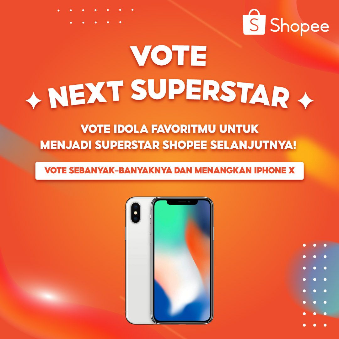 retroeuil's tweet photo. Yuk vote idolamu untuk menjadi Superstar Shopee selanjutnya dan menangkan IPhone X! https://t.co/RNubUzsm0a https://t.co/RBKoEvuo7T