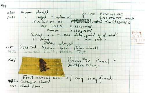 #OnThisDay in 1945 at 15:45, Grace Hopper found the first computer "bug" - a moth stuck between the relays on the Harvard Mark II. computinghistory.org.uk/cgi-bin/sitewi…