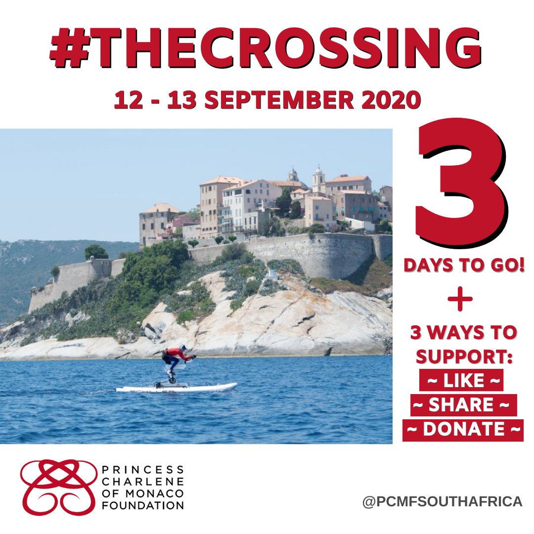 PCMFSouthAfrica's tweet photo. It's only 3 days until The Crossing: Waterbike Challenge where Team Serenity, headed up by Her Serene Highness Princess Charlene of Monaco, will take on Team Notorious led by Gareth Wittstock!  Who will be victorious? 
Remember you can still donate here https://t.co/GB47qSBW0Z https://t.co/rY3Gx0rKQ0