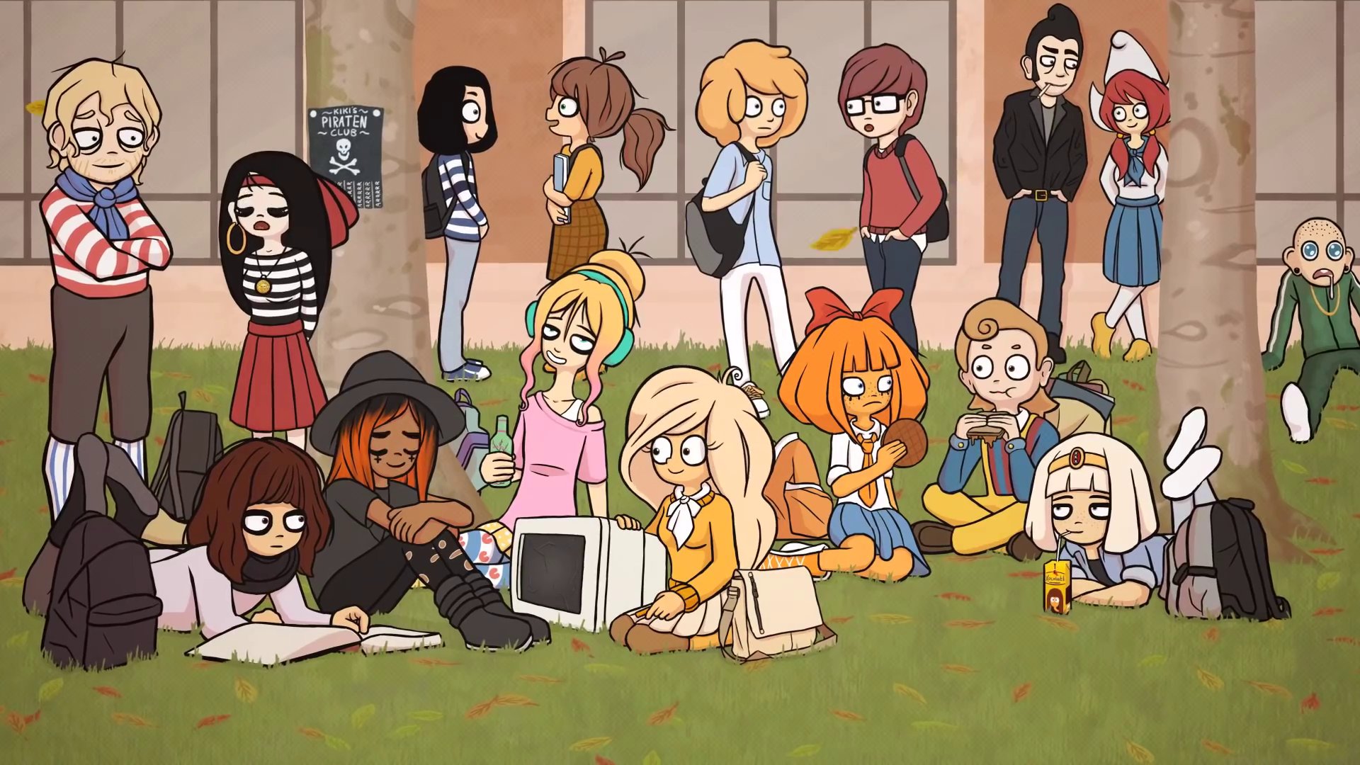 Ck2cartoon オランダのwebアニメ Ongezellig オンジゼラ の3話が配信開始 結構 風刺的だったり大人向けのアニメかなぁ 日本のアニメ的なカートゥーンといった感じの 可愛いキャラデザで内容も面白い 特に日本出身で中身が尖りまくってるマイミーちゃんが