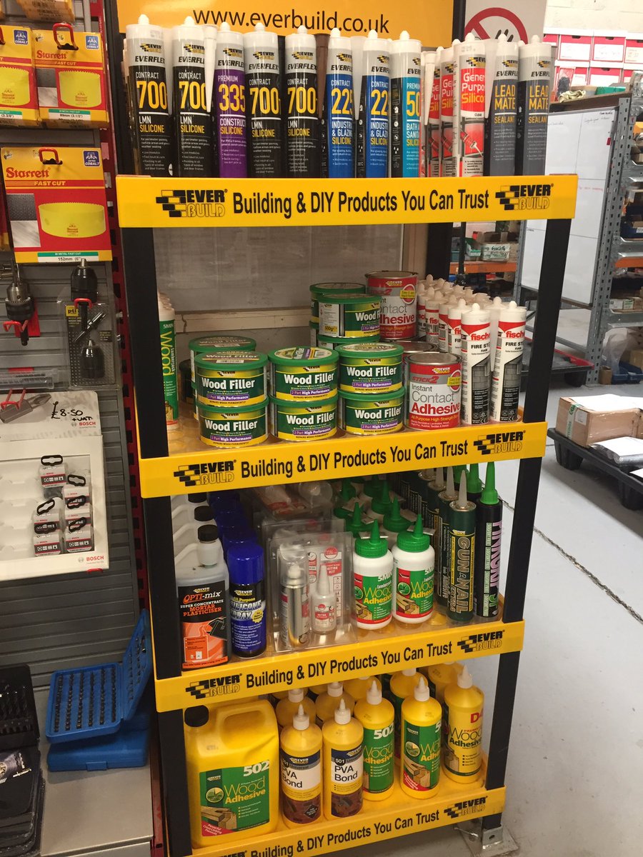 gripfixings's tweet photo. 💫💫ALWAYS KEEPING OUR SHELVES STOCKED💫💫
@everbuild
#adhesives #PVAglue #woodfiller #silicone #leadmate #lumberjack https://t.co/JZChSNyFBm