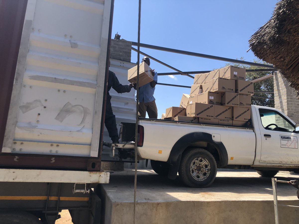 KarandaHospital's tweet photo. Many thanks to Christian Aid Ministries,   https://t.co/s23rBQGnQo , and Ontario Christian Gleaners, https://t.co/KFFUEuFcc2 , for a donation of food items that will be used to benefit our local community in an especially hard year. https://t.co/WLqInZ4ZzF