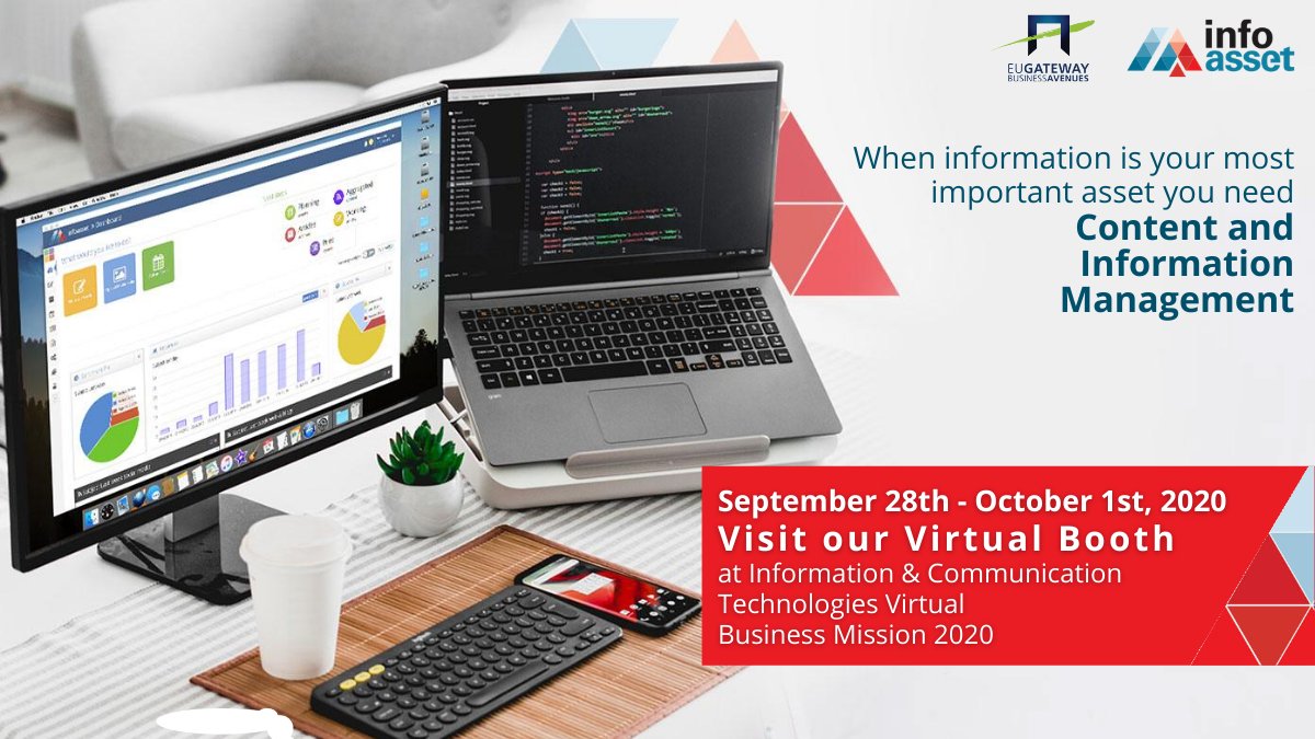 atc_gr's tweet photo. In just 2 weeks, key stakeholders of the Media & Technology sector will get to know our end-to-end #contentmarketing platform, #infoasset, during the Virtual #ICT Biusiness Mission @EUBizAvenues ➡️ https://t.co/2UyI6cpuu8
#EUBizAvenues #EUGateway #ContentManagement https://t.co/26lRfJ0v36