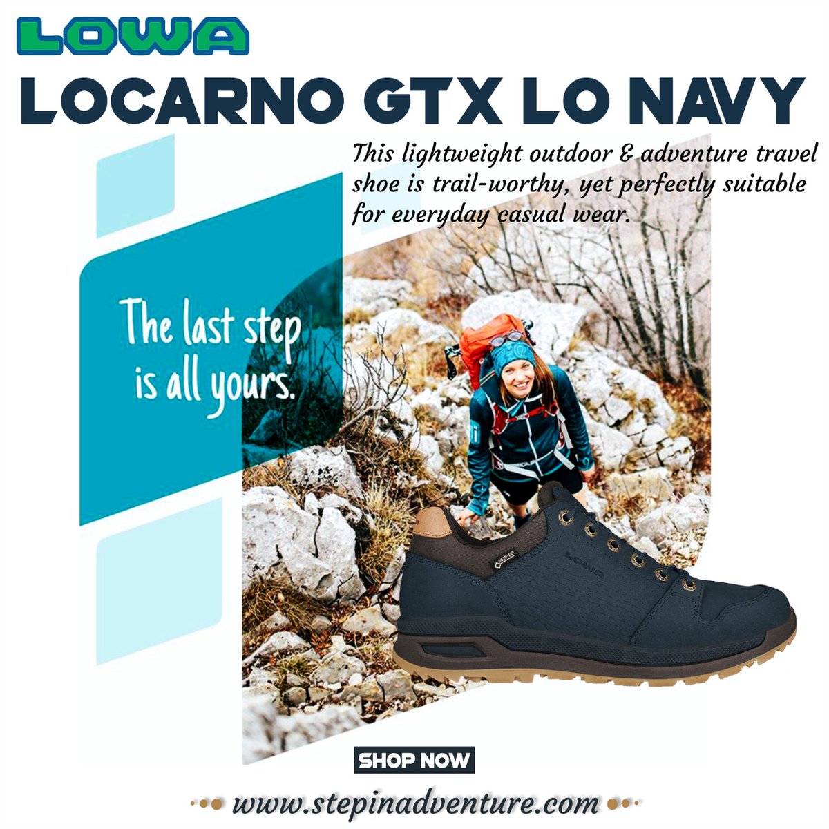 The Lowa #Locarno GTX Lo is a #functional hybrid shoe with a casual look.
bit.ly/32cGU1a
#lowa #lovelowa #lowaboots #hikingboot #casualshoes #shoes #hikingadventures #hikingkit #hikinggear #hikingtime #outdoor
#locarnogtx #waterproof #lowalocarnoGTX #enjoylife #camping