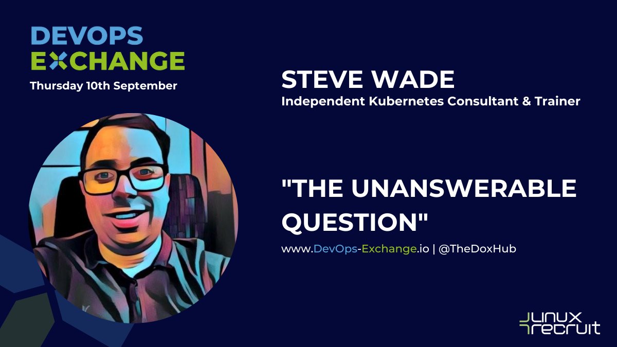 TheDoxHub's tweet photo. This Thursday we'll also be joined by @Swade1987, independent #Kubernetes consultant, who will be sharing his experience from @joinmettle and how #GitOps helped him tackle the "Unanswerable Question".

RSVP to your local DOX today to access the event: https://t.co/jPg58jA3Wy https://t.co/k5YPV1ti70