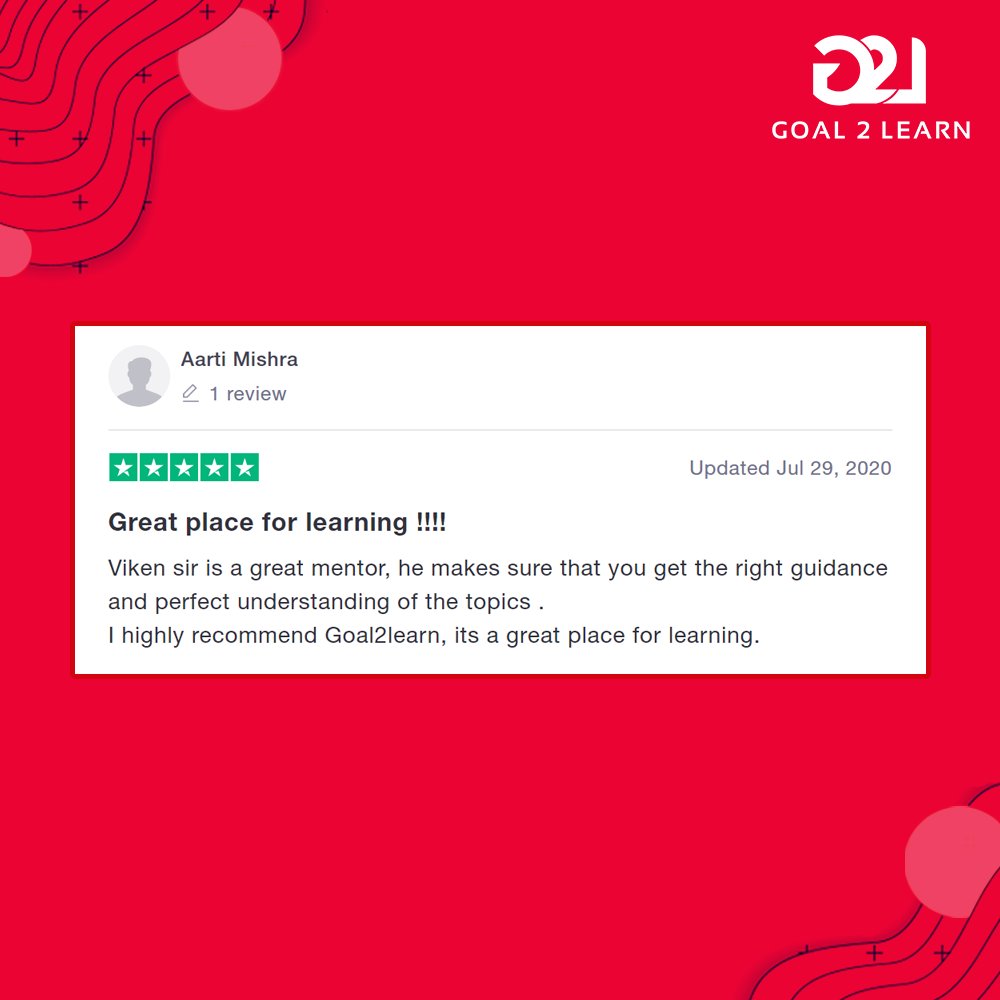 Goal2Learn's tweet photo. Our candidates speak for us & our quality of courses. We at @Goal2Learn make Sure that every aspirant completes our programme and successfully transforms into a digital marketing expert.
#Goal2learn #PositiveFeedback
#Appreciation #Feedback
#CustomerFeedback #DigitalMarketing https://t.co/oiQyITunc1
