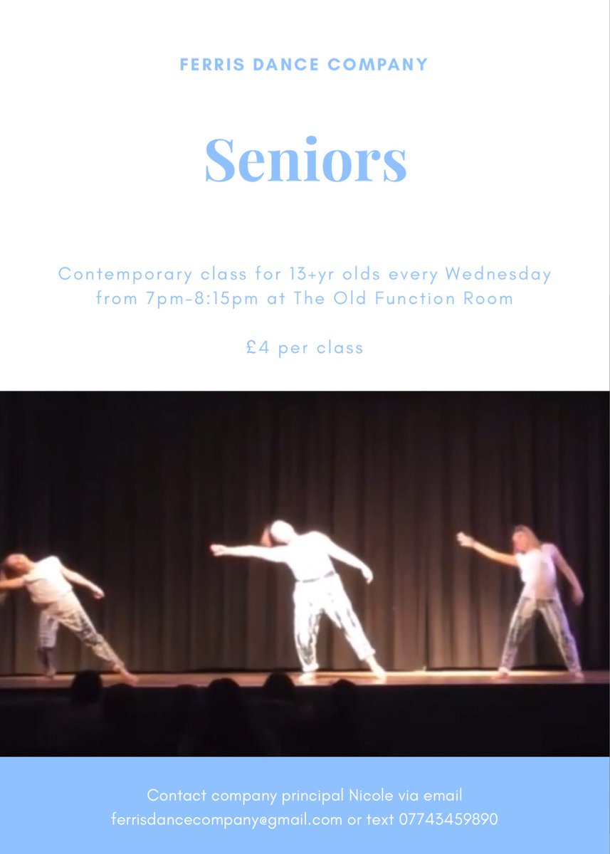 This evening we have the following classes available: 

💫Baby Boppers FOUR spaces 
💫Mini Movers FOUR spaces 
💫Pre-Seniors ONE space 
💫Seniors ONE space 

If you’d like a space in any of the above classes please message us and we’ll get all the info sent across to you 😁