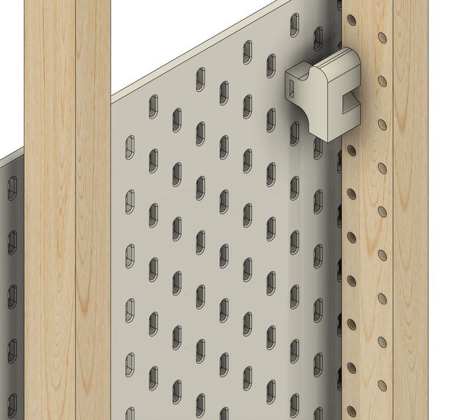 My first 3d print in the new house is in progress!   Some little mounting brackets for my IKEA pegboard<a href="/tag/3dprinting"class="tags"><span>#3dprinting</span></a>