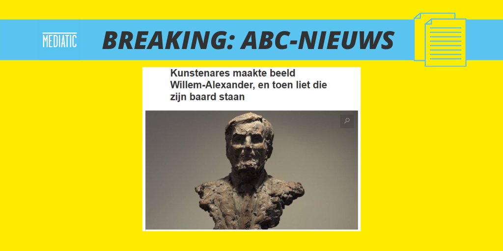 Het #ABCNieuws van vandaag: #oefeningbaardkunst. Ben je uren bezig met beeldhouwen, moet er ineens een baard bij... nos.nl/artikel/234745… #AllesBehalveCorona #koning #baard #kunst