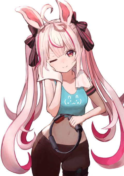 リングフィットで汗をかいてる兎鞠まりちゃん
#まりあーと 