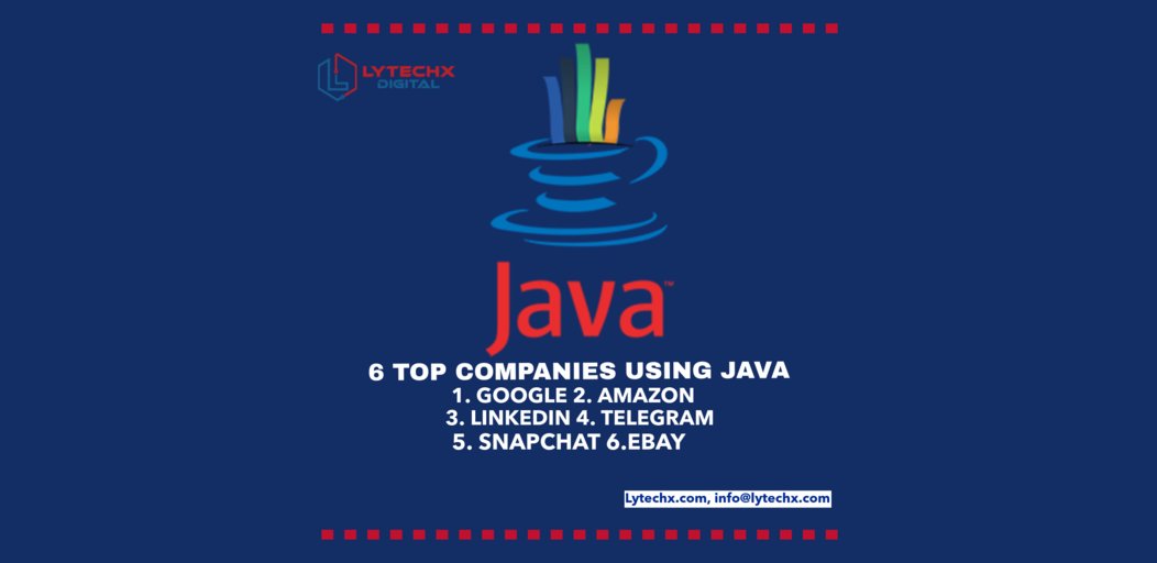 lytechxdigital's tweet image. 6 TOP COMPANIES USING JAVA
1. GOOGLE 2. AMAZON
3. LINKEDIN 4. TELEGRAM
5. SNAPCHAT 6.EBAY
#vuejs #htmlcss #codingambitions #angularjs #javacodesnippet #javabootcamp #Google #LinkedIn #eBay #snapchatdown #Java