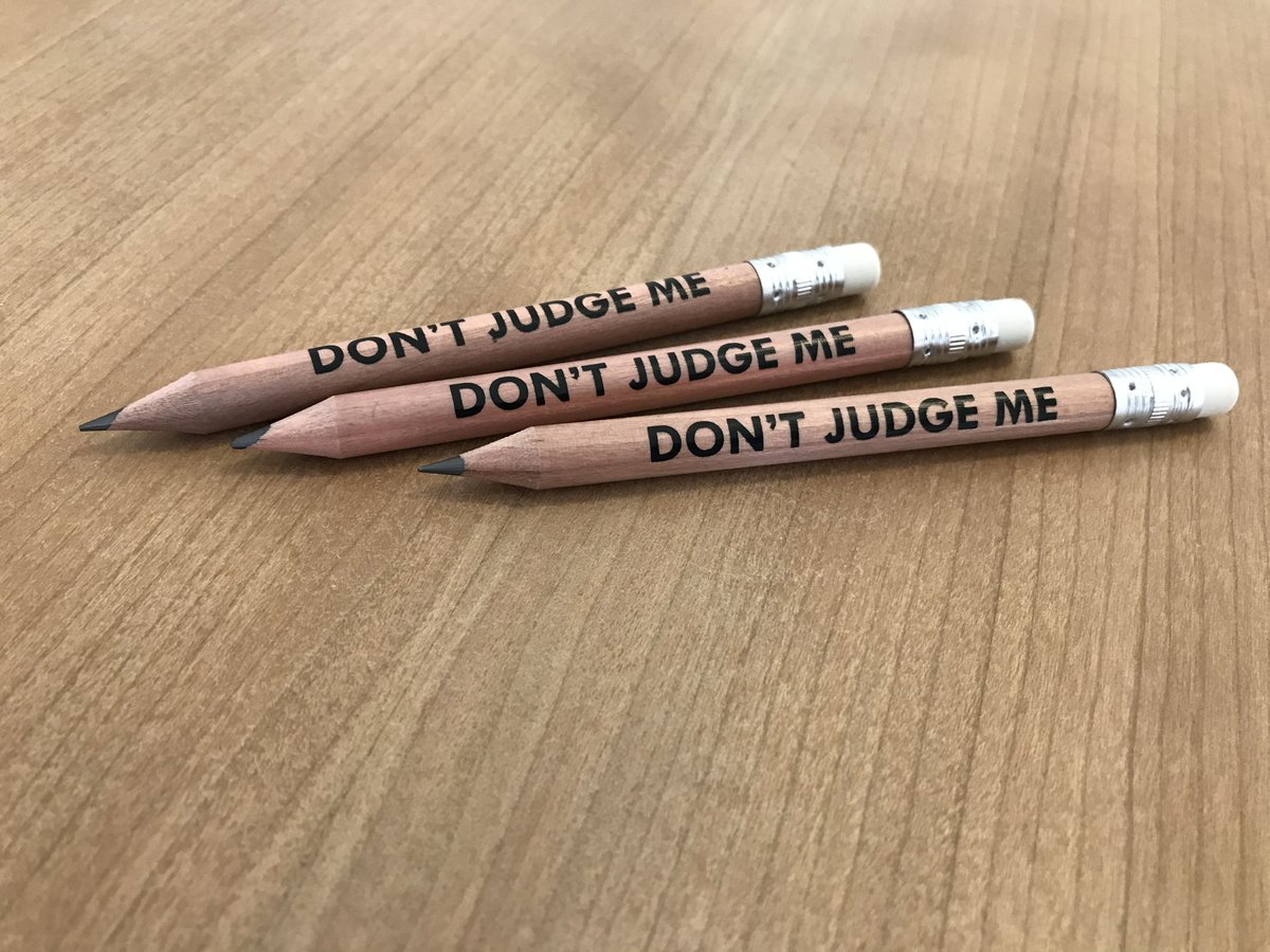 Visitors are invited leave their own responses to the artworks.Use one of our  #DontJudgeMe pencils to safely leave your response, and take it away as a thank you! 