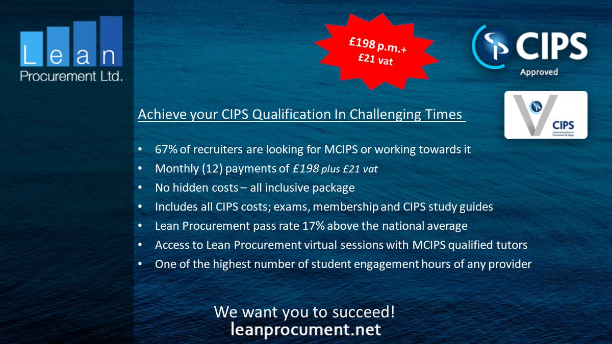 LeanProc's tweet photo. CIPS opens doors and does give you an advantage in competitive job markets.

Our next intake is open until the 23rd of September, to book your place follow the link below. https://t.co/NMODD2PKPZ