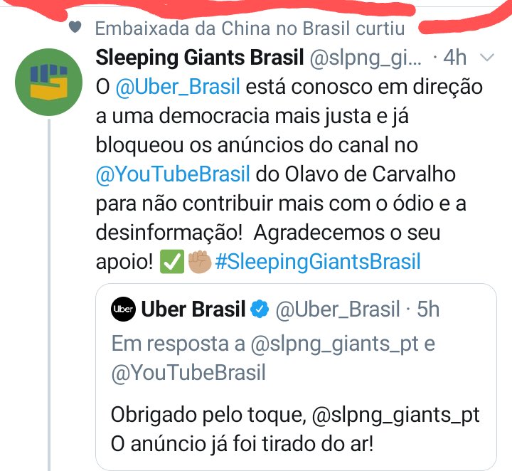Rconstantino's tweet photo. Vejam só quem curte a perseguição ideológica do gigante dorminhoco de extrema esquerda... faz sentido! https://t.co/bjja8Vndko