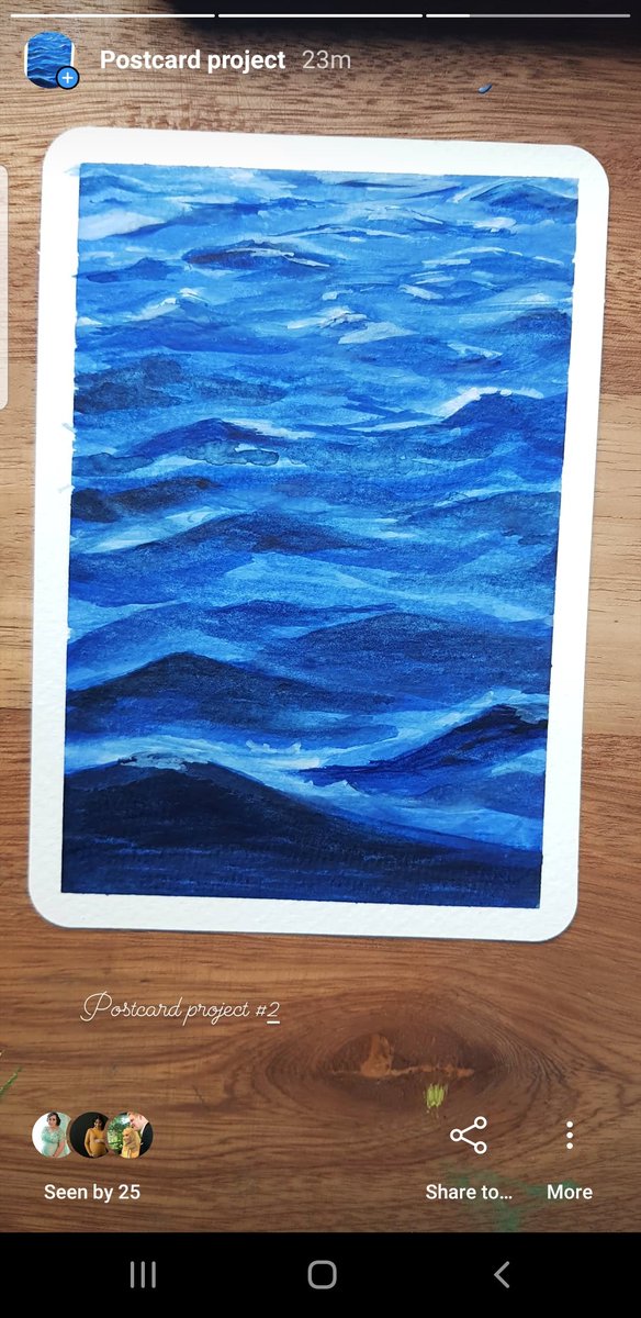 Jadi..berhubung aku lagi hobi gambar, aku jadi ada ide buat bikin postcard project. Kirim postcard bikinanku sendiri aja ke orang2 yang sempat bertukar energi baik. Walau skill masih seadanya yang penting pakai cinta.. haha