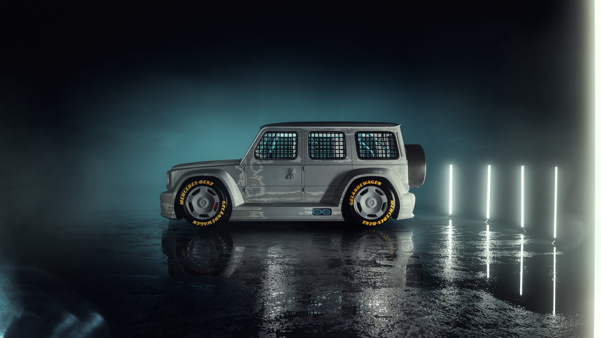 MercedesBenz's tweet photo. We can finally reveal the impressive art piece created by our Chief Design Officer Gorden Wagener in collaboration with @virgilabloh. Rebuilding the luxury landscape anew. #MBxVA #thenewluxury #virgilabloh #gordenwagener #mercedesbenz #gclass #design https://t.co/KXho3OCx4C