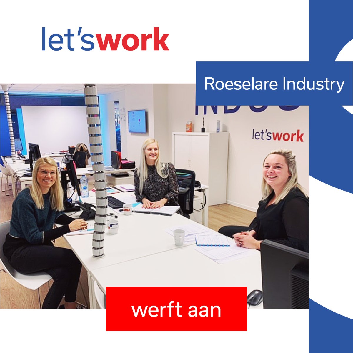 LetsWorkBE's tweet photo. Let's Work Roeselare Industry werft aan ... ⁠
⁠
🔹 Inpakker
🔹 Productiearbeider
🔹 Laborant ⁠
🔹 Heftruckchauffeur
⁠
Solliciteren? Bel 📞 051 26 47 50 of mail ✉️ roeselare@letswork.be. ⁠
⁠⠀⁠
Let's Work Together! ❤️⁠ ⁠
#ltswrk #hrspecialist #jobsearch https://t.co/3nTD64esuS