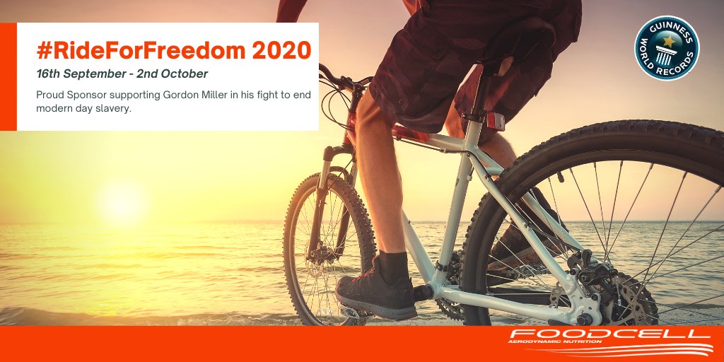 FlowCellEurope's tweet photo. Just one more week to go....
@gordonmiller81 are you ready?!
#RideForFreedom2020 #proudsponsor #changingtheworld #aerodynamiccarrier #fuelatspeed #endmoderndayslavery #FoodCell #nutrition #bikelife #cycling https://t.co/FHDpQUuLcR