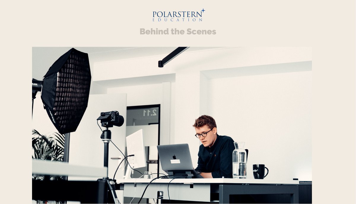 Polarstern Education <a href="/work/">Work</a>. Hier ein kleines #behindthescenes von Patrick, der eine Zoom Besprechung mit einem einfachen, aber professionellen Setup in kurze Lernsequenzen umgewandelt hat.

#polarsternedu #digitalebildung #mediaproduction