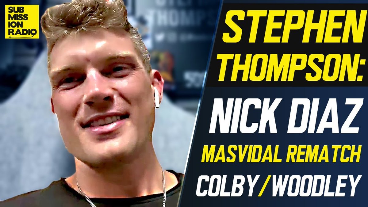 Had such a great time catching up w/ the #NMF Champ <a href="/WonderboyMMA/">Stephen Thompson</a>!🥋

We talk:

✅ Nick Diaz
✅ Woodley/Covington
✅ Adesanya/Costa
✅ Khabib/Gaethje
✅ Masvidal rematch
✅ Leon Edwads 
✅ When Thompson hopes to return 
 
Plus lots more! 🍿

📺: youtu.be/gcfaOG0i3Mk