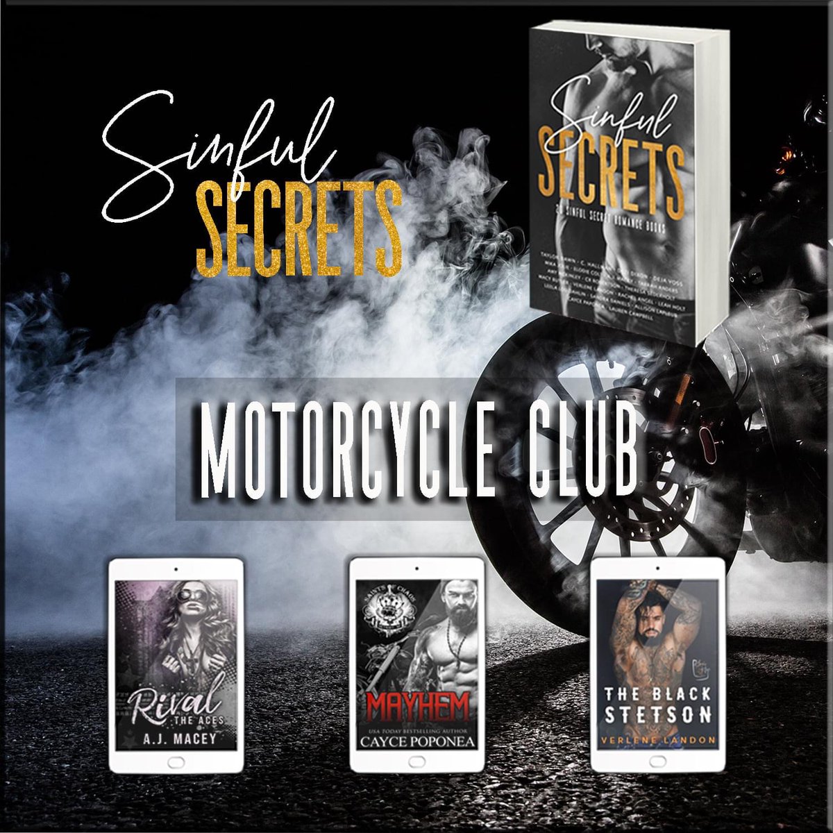 CPoponea's tweet photo. Get your engine revving with some #MCromance &amp; #𝓢𝓲𝓷𝓯𝓾𝓵𝗦𝗲𝗰𝗿𝗲𝘁𝘀.

Meet the men on the Sinful Secrets blog - https://t.co/b19qau1TcV

Then Grab ‘em here - https://t.co/t0oc7GwXsz

#romancenovels #bookbuzz #WhatToRead #bookworms #freebooks #booksale #preordersale https://t.co/sR0DiP59Dw