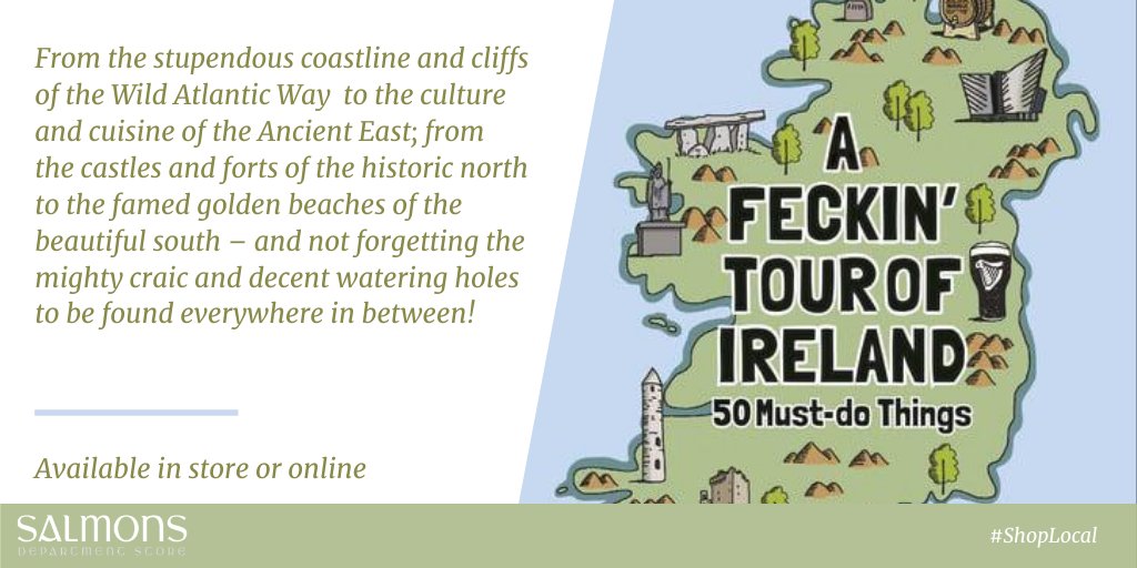 SalmonsStore's tweet photo. A perfect humorous guide 🗺️ to planning your #staycation!
Pick up instore or online today ❤️❤️

https://t.co/7kI4DLk9tT

#TourofIreland #GoodReads #Salmons #ShopLocal #ShopBallinasloe #Ballinasloe https://t.co/DmAm02h6sa