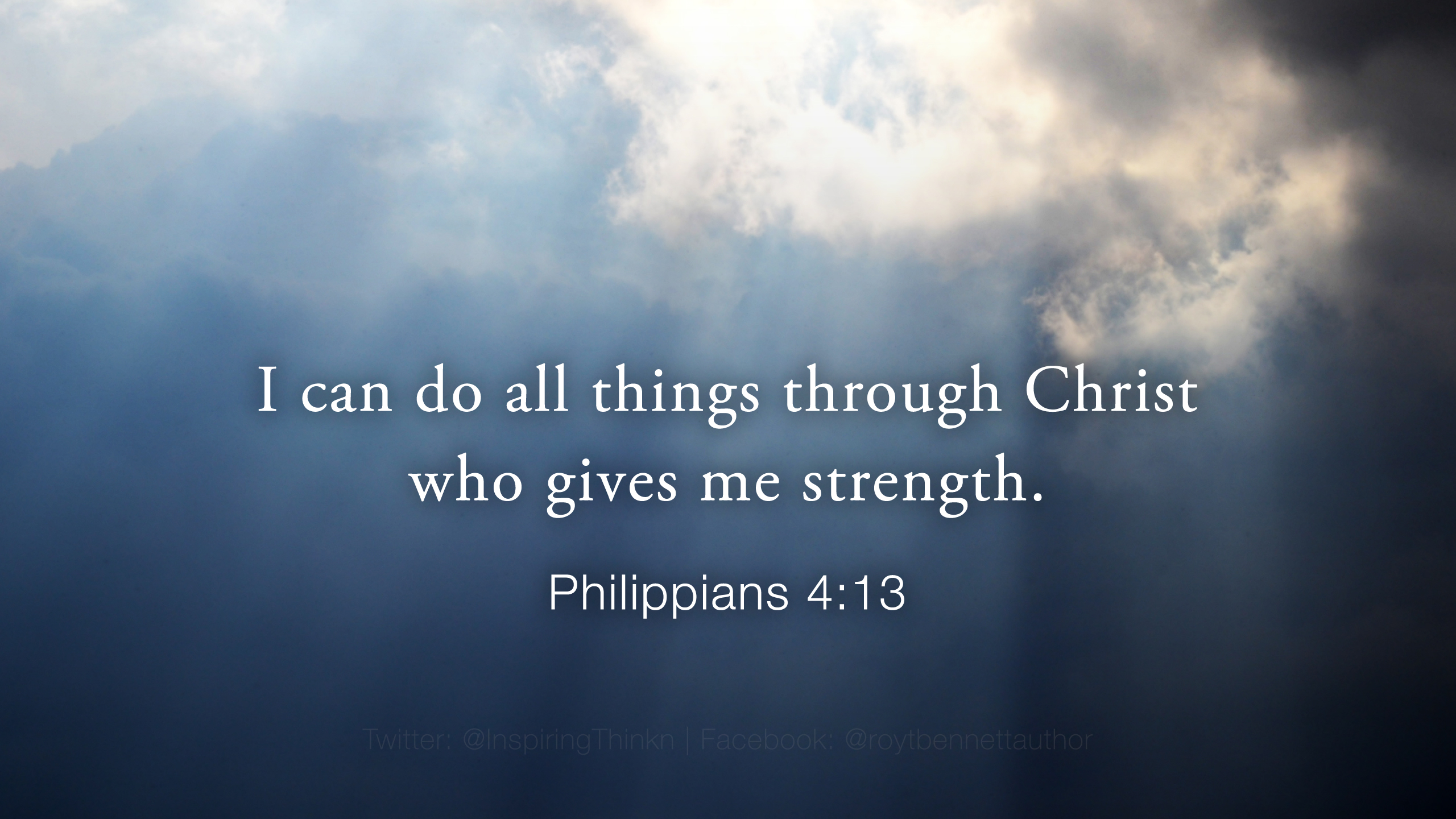 You can do all things through Him who gives you strength