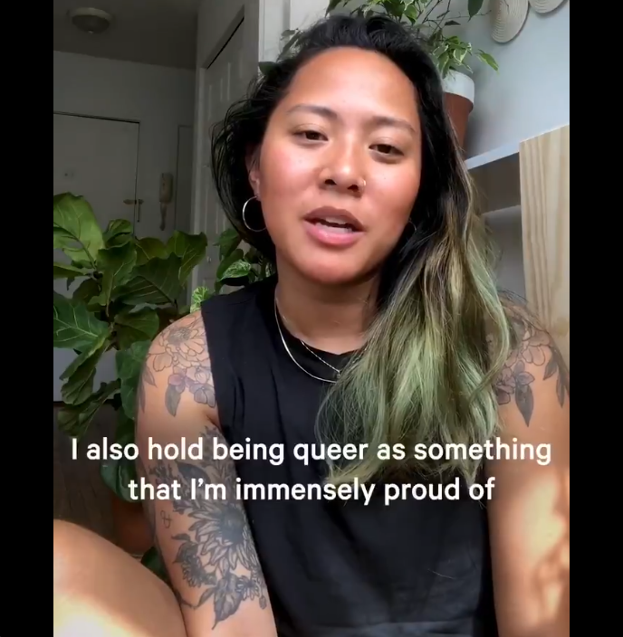 Asian girls with white boyfriends be like, "I'm a queer person of color!"