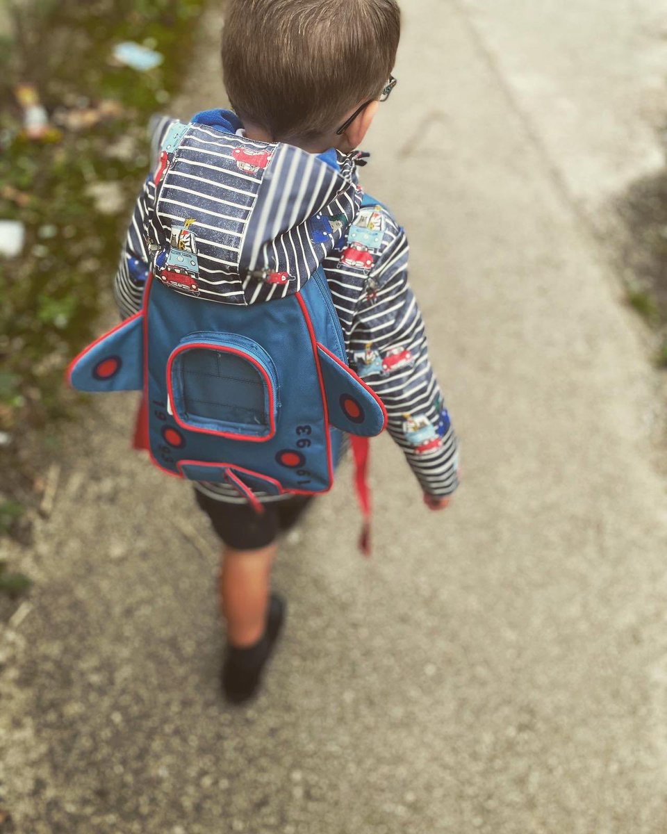#TheNugget started #school today 
Love him 🥰