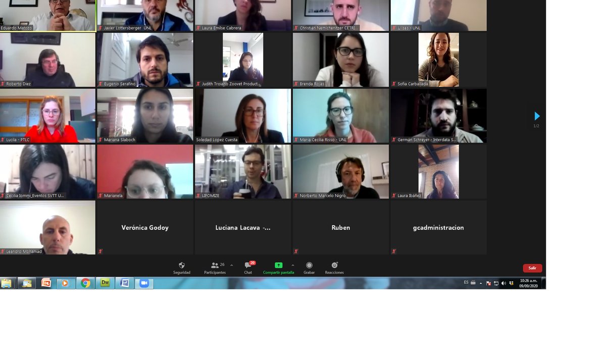 PTLCSAPEM's tweet photo. #PTLC #desayunoPTLC
📢Hoy Desayuno PTLC "Oferta de capacidades y oportunidades de vinculación con la UNL" a cargo @javierlotters @VinculacionUNL @TatuNemiche y Sebastián Rossin.
Participaron las empresas #Azchrum @Lipomize #RockRiver #Clorar @AcronexOficial @Zoovetargentina https://t.co/ut0OqNu7pd