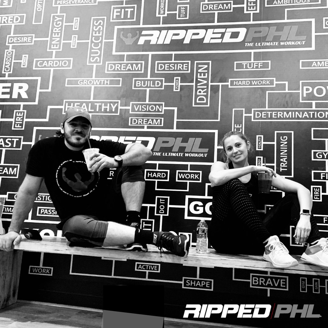 RippedPHL's tweet photo. Wed will always be for 🍑...and that oh so great feeling of sitting on it after class 😁😴
.
Keep pushing, RippedFam.  Plenty of time to finish the Back On Track Challenge.  🙌 Haven't started?  Now is the time!  Tag your best workout buddy below and join us! https://t.co/SKxXuDIeAj