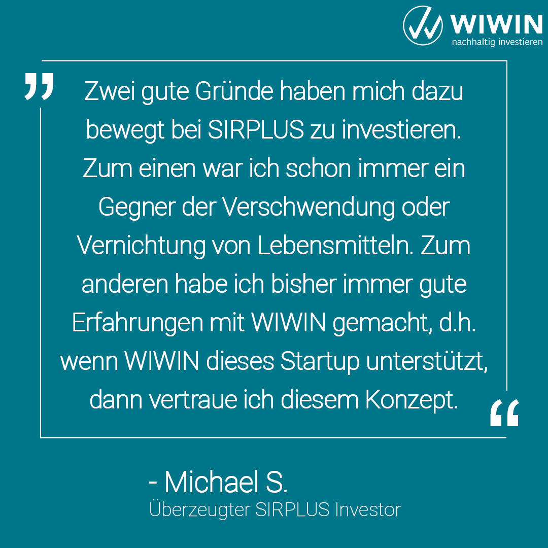 wiwin_gmbh's tweet photo. Die Investoren des Food Startups @SirPlus_de aus #Berlin sind überzeugt und unterstützen die Lebensmittelretter bei ihrer Wachstumsstrategie. Erfahren Sie hier mehr: https://t.co/DAlwSOuRJm #Nachhaltigkeit #Startup https://t.co/PQPy95PnZw