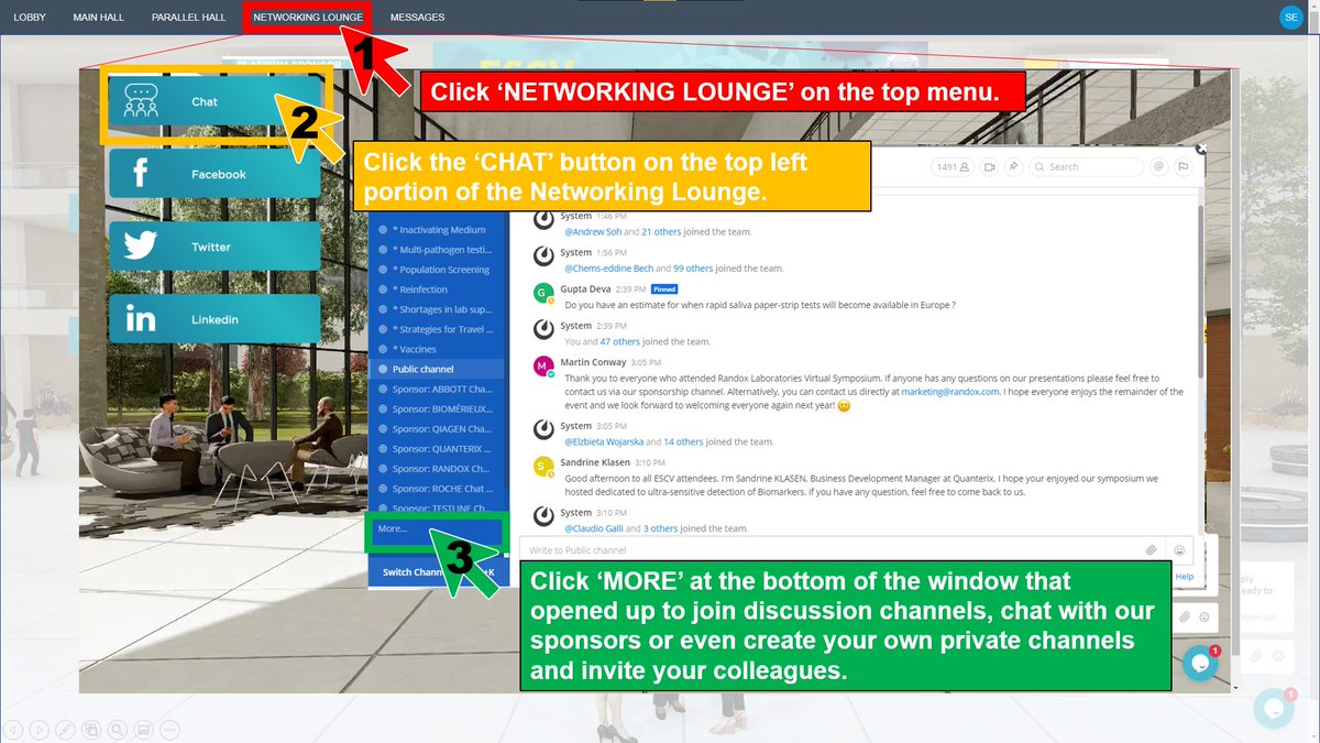 We have been listening to great presentations at #ESCVvirtual Meeting on #COVID19 but today is also a great chance for us all to connect and share: 👉Check out the Networking Lounge now and don't forget to join us for the Networking Session at 18:05 CEST. #ClinicalVirology 💬🧠🙌