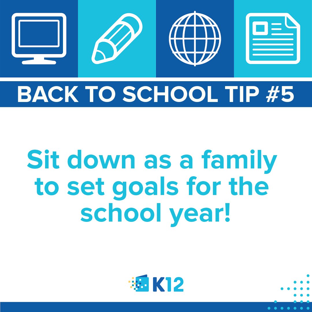 StrideLearn's tweet photo. Goals are a great way to teach your children about time management and to help them track their progress. #K12Learn #OnlineLearning
๐ What are ways you help your children keep up with their goals? https://t.co/JOxUTYSr7Y