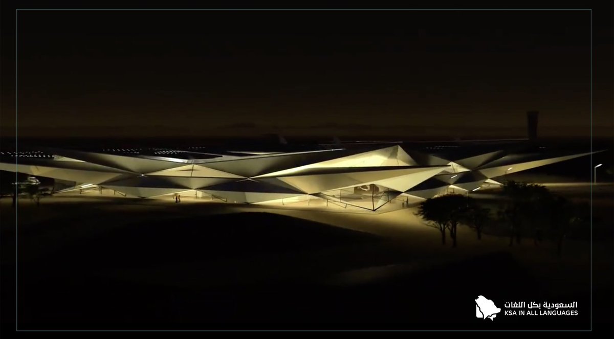 KSAinJA's tweet photo. 2023年に完成が予定されているアマラ国際空港は、魅力的な建築の傑作であり、デザインは周囲の砂漠の風景に発想されている。

#KSAinallLangs
#サウジアラビア https://t.co/izSUtOGJ4W