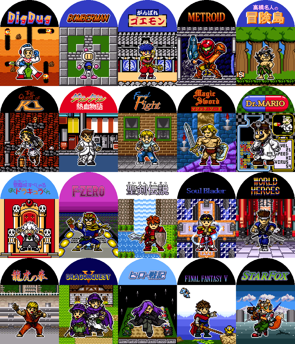 零式 Zero 天地創造中 ジオラマ風ゲームキャラドット絵 第四弾進捗 5 第一弾 第三弾 零ドット