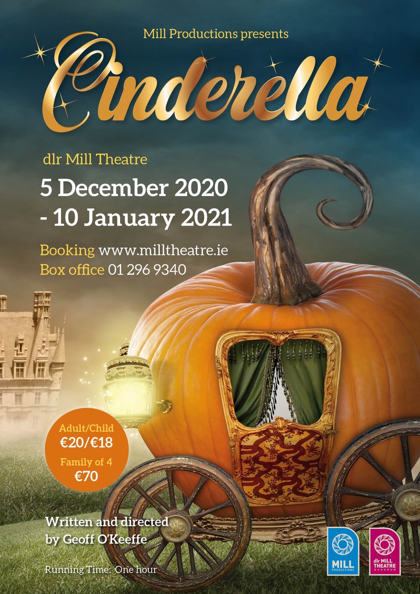 We could all do with a little magic in our lives. #Cinderella coming to @MillTheatre this festive season. Booking open at milltheatre.ie
#onehourpanto #livetheatre #SavetheArts #theshowmustgoon  #familyshow #Irishtheatre