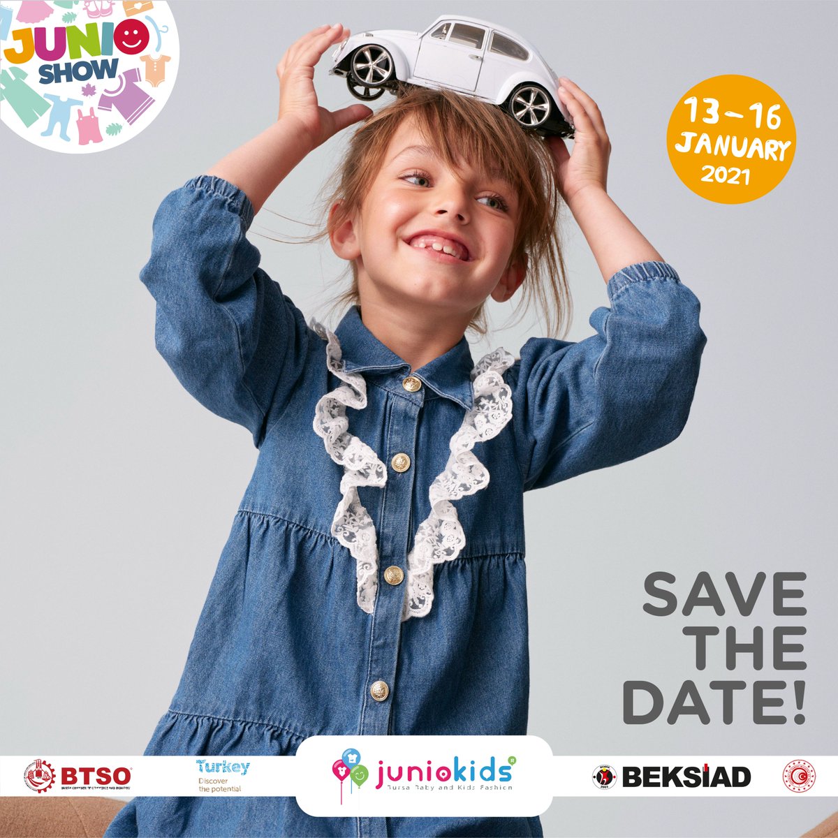 JunioKids's tweet photo. Turkey's biggest kids and baby fashion exhibition will be held on 13-16 January 2021 in Bursa!
Save the date and don't miss out!
https://t.co/0BergHkBBZ
#junioshow #textileindustry #anne #bebek #çocuk #moda #çocukgiyimi #trend #trendblog #tekstil #baby #fashion #children https://t.co/r7NcRd8Isk
