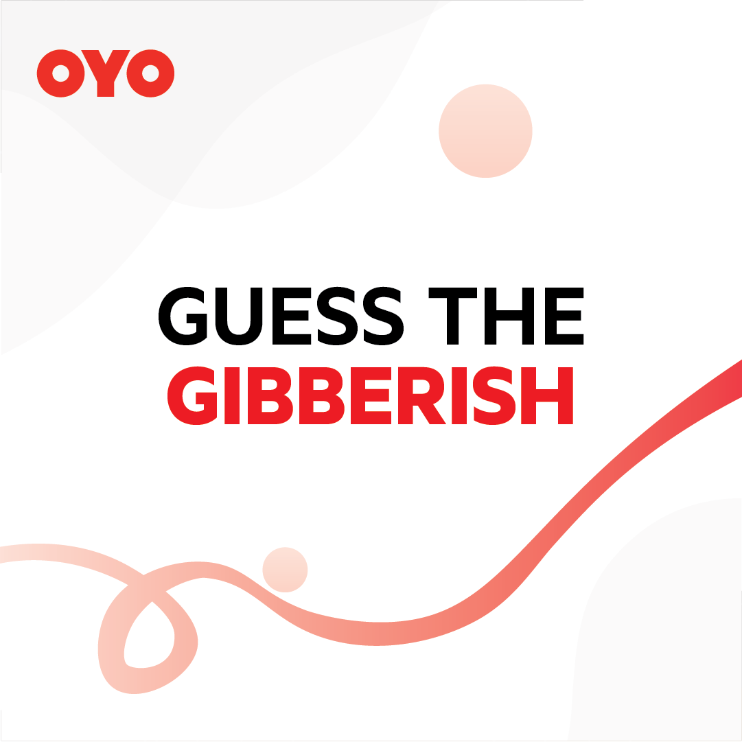 OYOUAE's tweet photo. Can you guess what these OYO Gibberish words really mean? 🧐
Show us your skills in the comments below 👇 and win exciting gift vouchers!
#SanitizedStaysAtOYO #OYOForSafeStay #AllForLocal #StaySafe #OYOUAE #OYO #sanitizedstaysatoyo #safewithoyo #Mydubai #Dubai #hotelsindubai https://t.co/n0SkbVhuYj