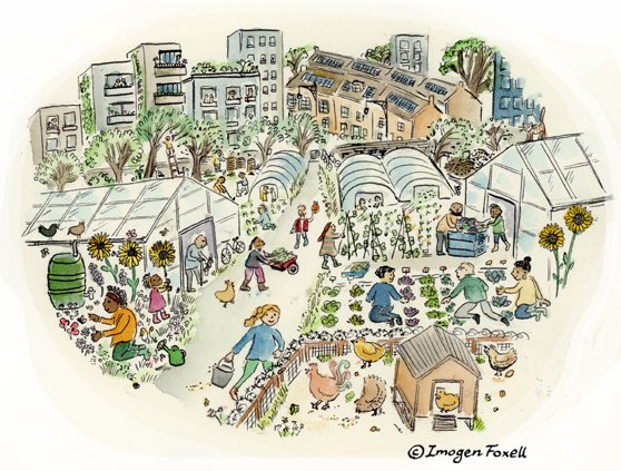 This great exercise from  @robintransition's  #WhatIf: "Find a place you pass every day, sit down and imagine it in the future - a future in which things turn out OK. What would it look like? Smell like? Sound like? Feel like? What would stay the same? What would change?"