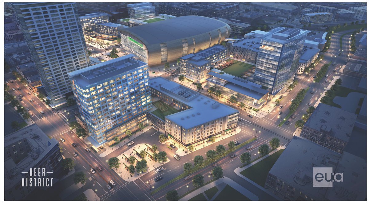 DeerDistrict's tweet photo. BIG NEWS!The @bucks have partnered with Madison-based NCG to bring a premium boutique hotel to the @deerdistrict! Located directly north of the world-class @fiservforum, the hotel will be part of @marriottintl Autograph Collection of independently owned upscale and luxury hotels. https://t.co/awjdlsPZav