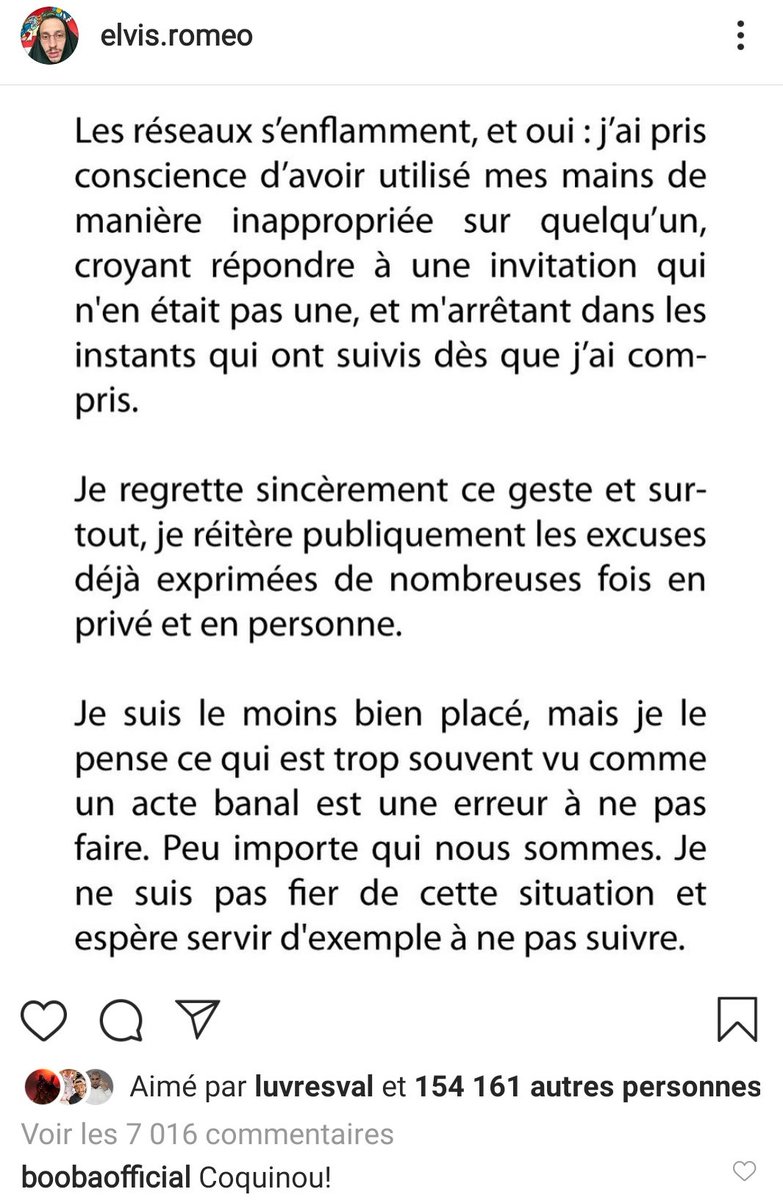 🚨  Les excuses de Roméo Elvis ! Accompagné d'un petit commentaire de Booba  👀