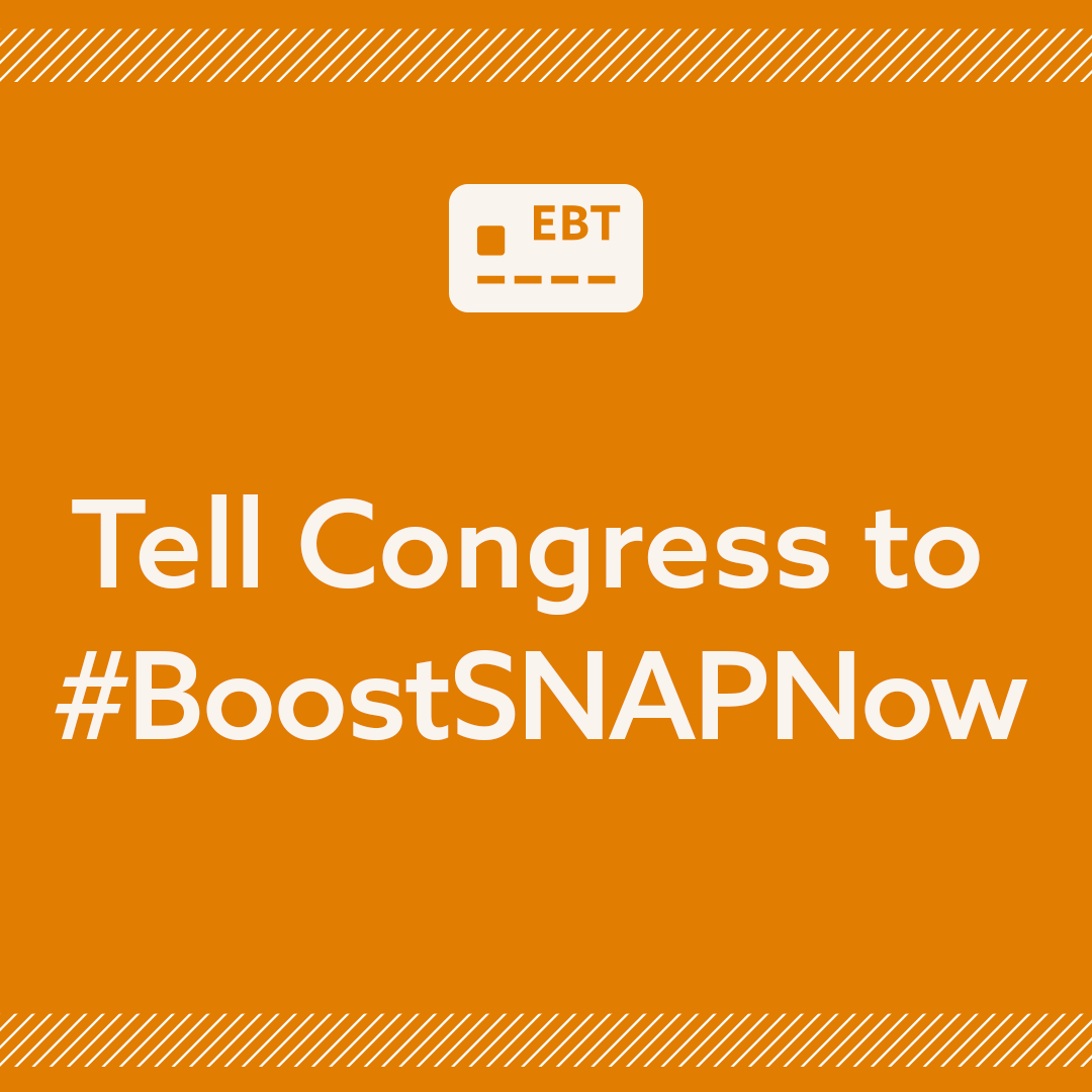 SFMFoodBank's tweet photo. SNAP has been proven to stimulate the economy during an economic downturn. Hungry families can't wait. Tell Congress to #BoostSNAPNow!
Take action: https://t.co/QgPBy84dfQ
#COVIDRelief #hungeractionmonth #takeactionagainsthunger https://t.co/n3CtynaNbK