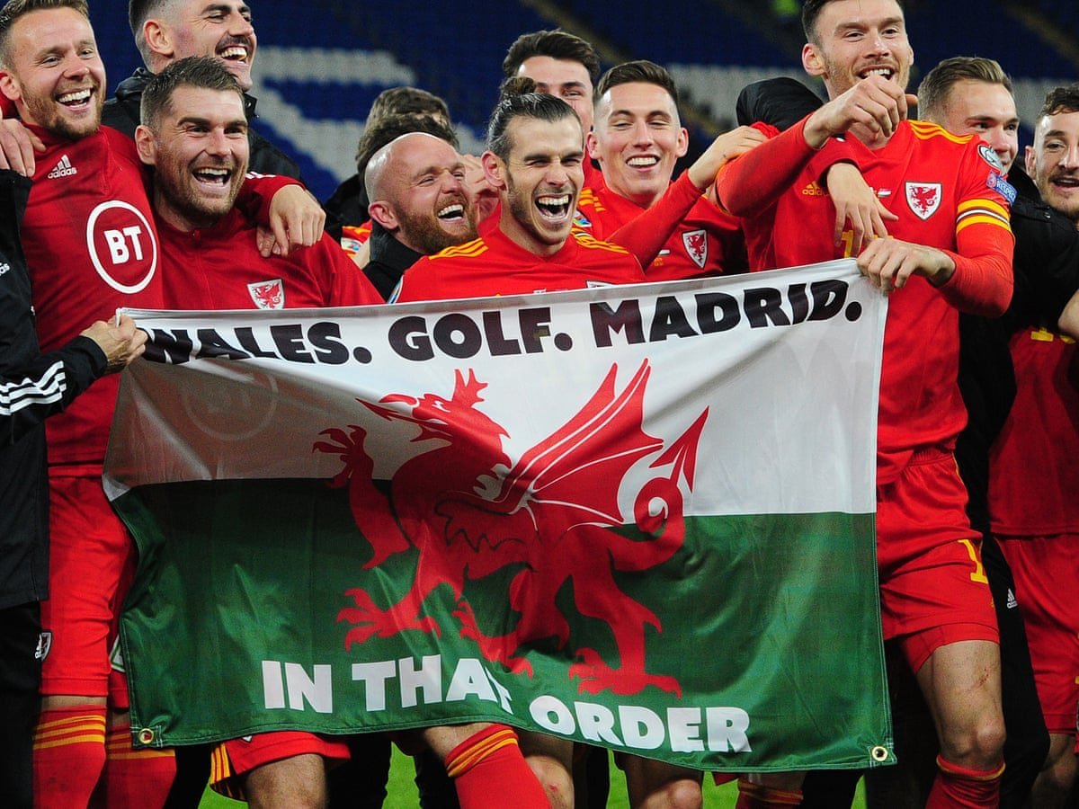 Even more controversy surrounded Bale when he celebrated Wales’ qualification to the Euros by jumping with his Welsh teammates, holding a banner that read:"Wales. Golf. Madrid- In that order."His relationship to the fans reached its breaking point due to this.