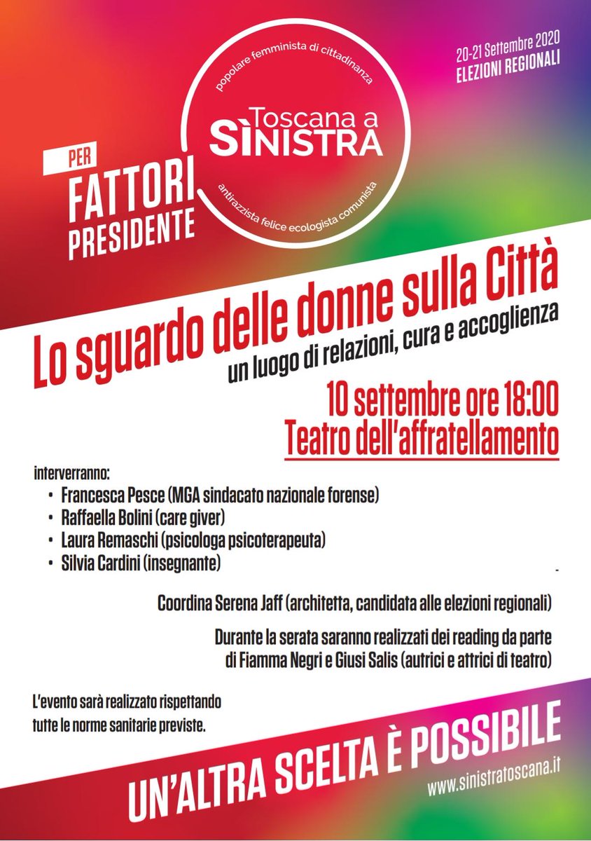 Domani 10 settembre per MGA-Sindacato nazionale forense la direttrice del Dipartimento Diritti Umani Francesca Pesce racconterà la parte delle donne in una società neoliberista permeata di
disuguaglianze sociali, sfruttamento, precarietà, disoccupazione 
forzata, lavoro gratuito.