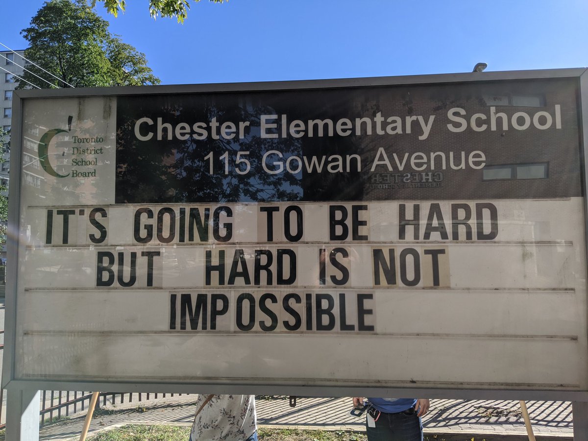 We've got this Chester. Less than a week until our students come back to the building. The staff are all working hard to get things ready for another amazing year.@tdsb